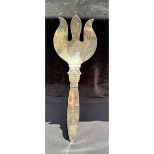 Vintage Victorian MRR English Silver Mfg Corp Salad Serving Fork 12” Long -C4